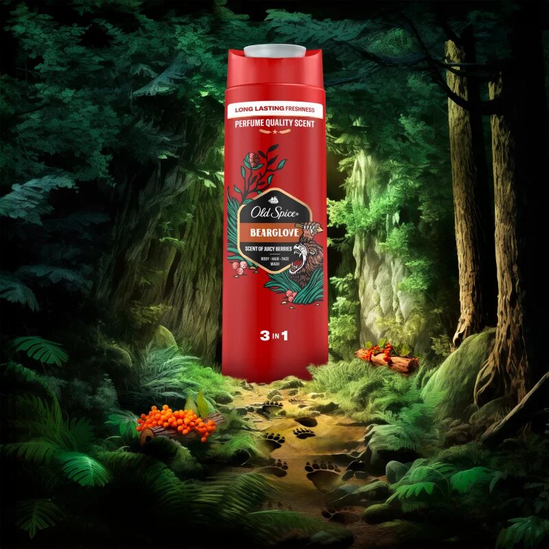 Old Spice Bearglove gel de dus pentru corp si par 400 ml