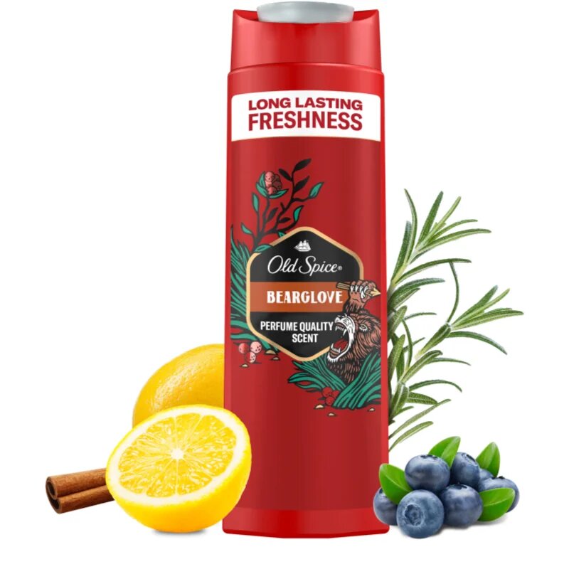 Old Spice Bearglove gel de dus pentru corp si par 400 ml