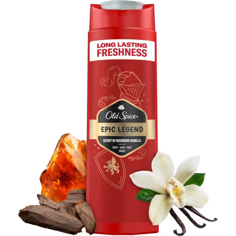 Old Spice Epic Legend gel de dus pentru față corp și păr 400 ml