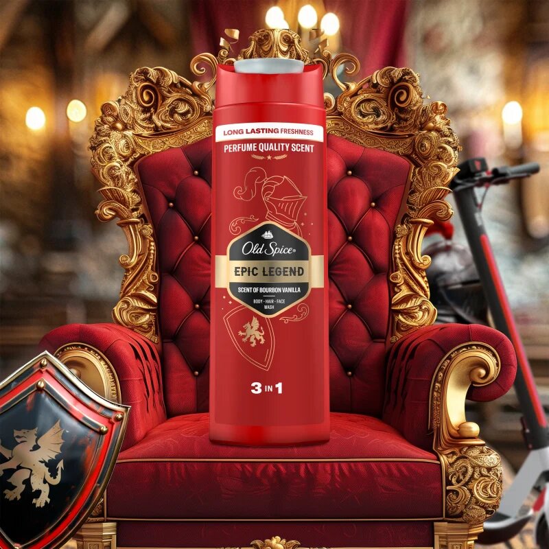Old Spice Epic Legend gel de dus pentru față corp și păr 400 ml