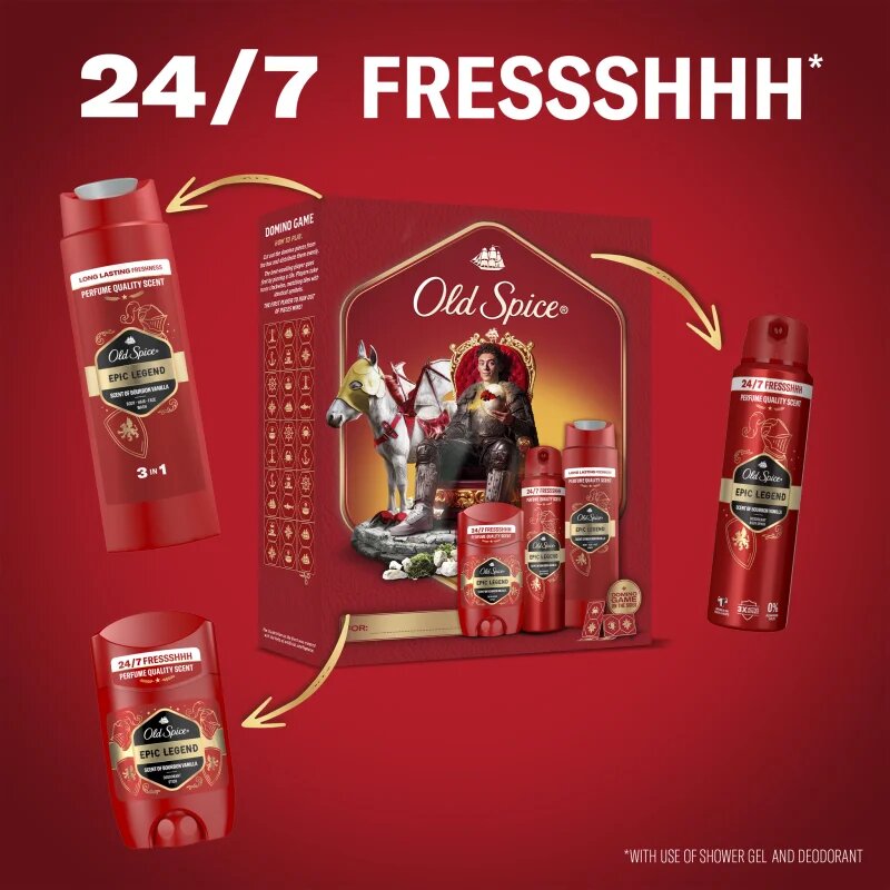 Old Spice Epic Legend Knight set cadou pentru barbati