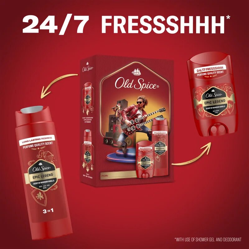 Old Spice Epic Legend Rockstar set cadou pentru barbati