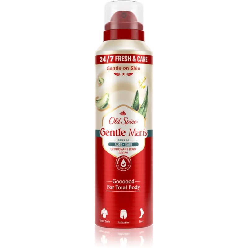 Old Spice Gentle Man's Aloe & Rain Deodorant Spray fara continut de aluminiu 140 ml