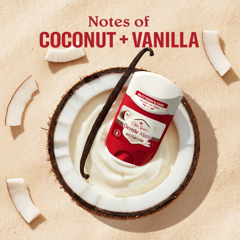 Old Spice Gentle Man's Coconut & Vanilla deodorant fără conținut săruri de aluminiu 50 ml