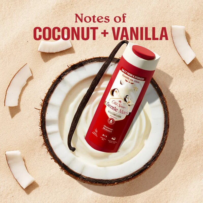 Old Spice Gentle Man's Coconut & Vanilla gel de duș 3 in 1 800 ml