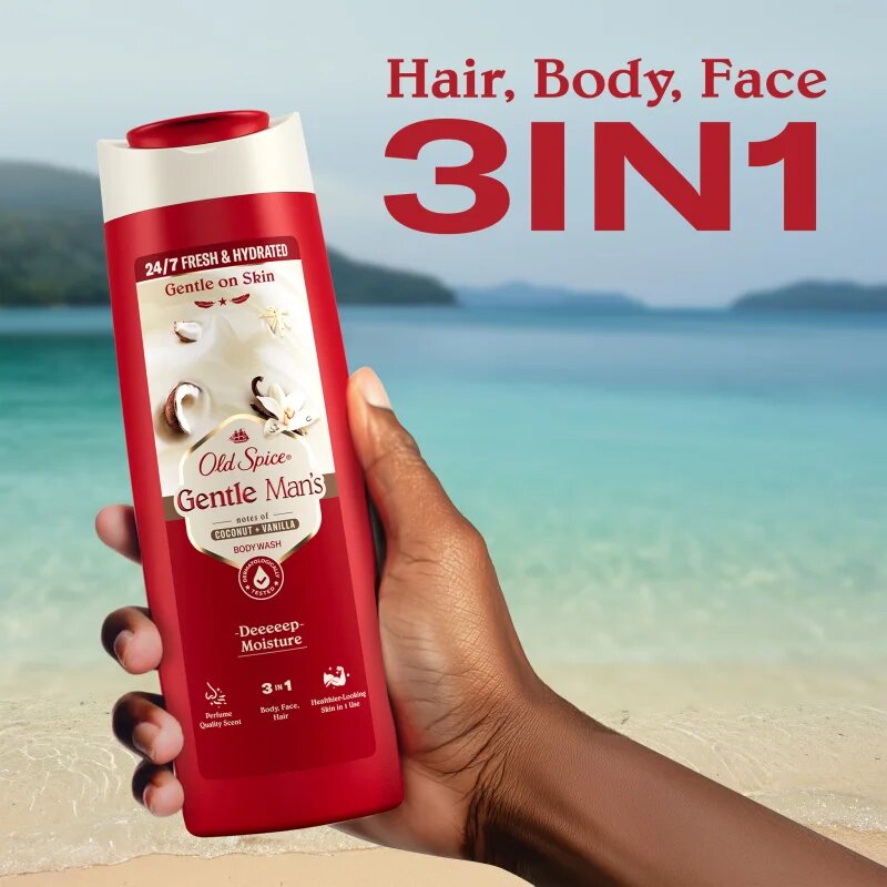Old Spice Gentle Man's Coconut & Vanilla gel de duș 3 in 1 800 ml