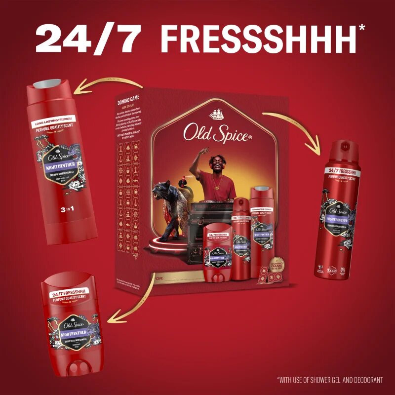 Old Spice Nightpanther DJ set cadou pentru barbati