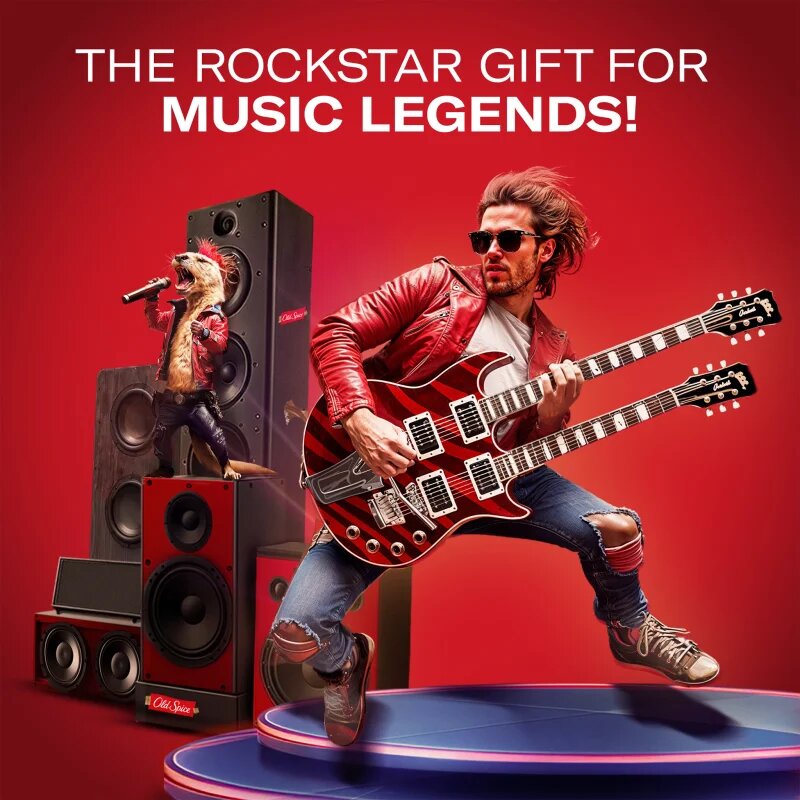 Old Spice RockStar For the Music Legend set cadou