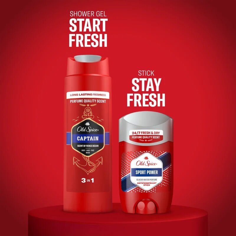 Old Spice Sport Power & Captain Gym Set set cadou