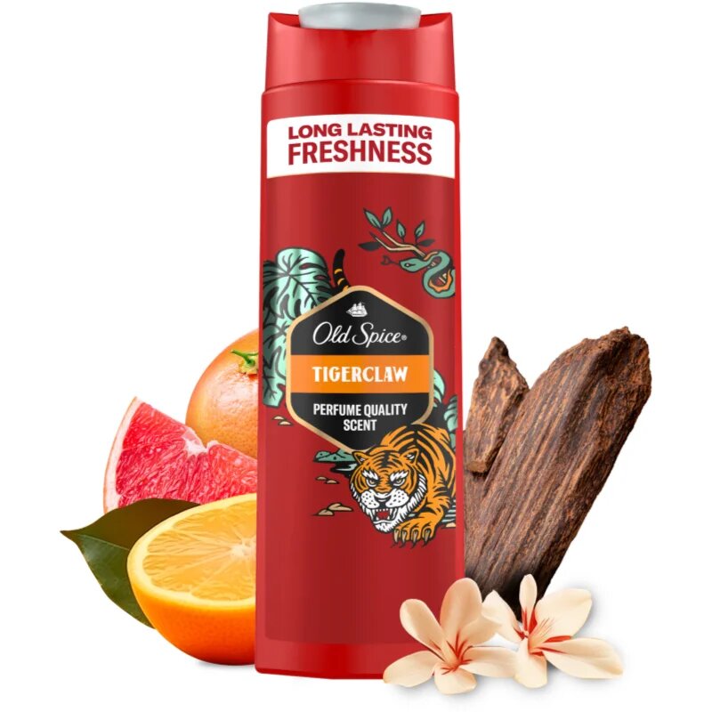 Old Spice Tigerclaw gel de dus pentru față corp și păr 400 ml
