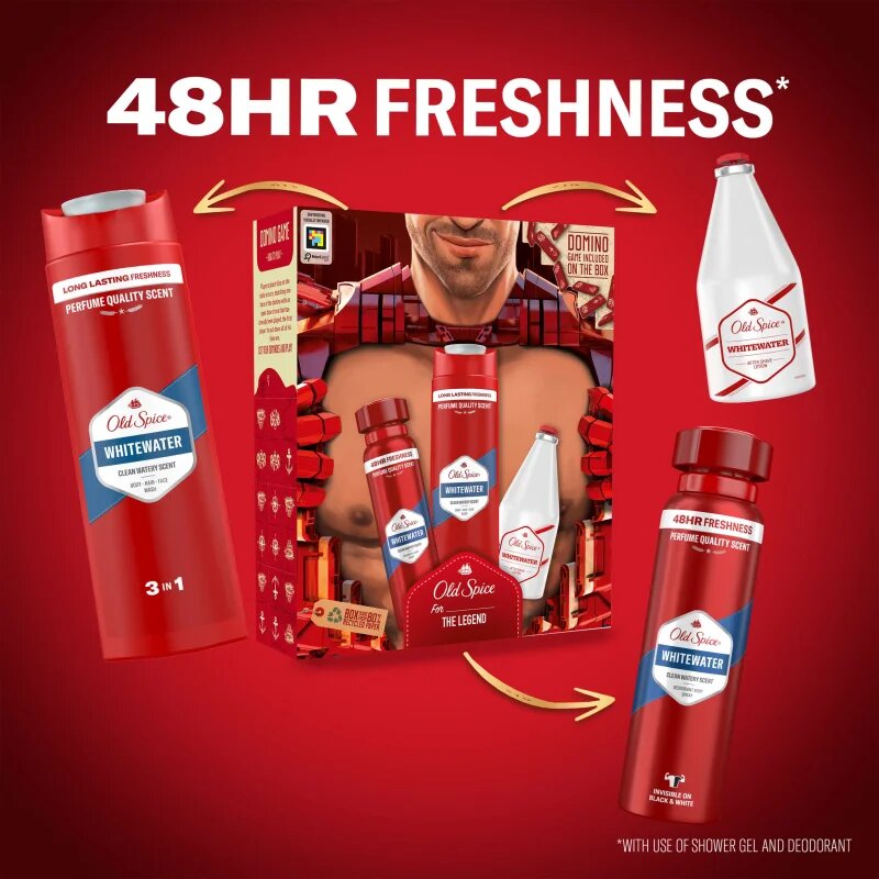 Old Spice Whitewater Ironman set cadou corp si fata