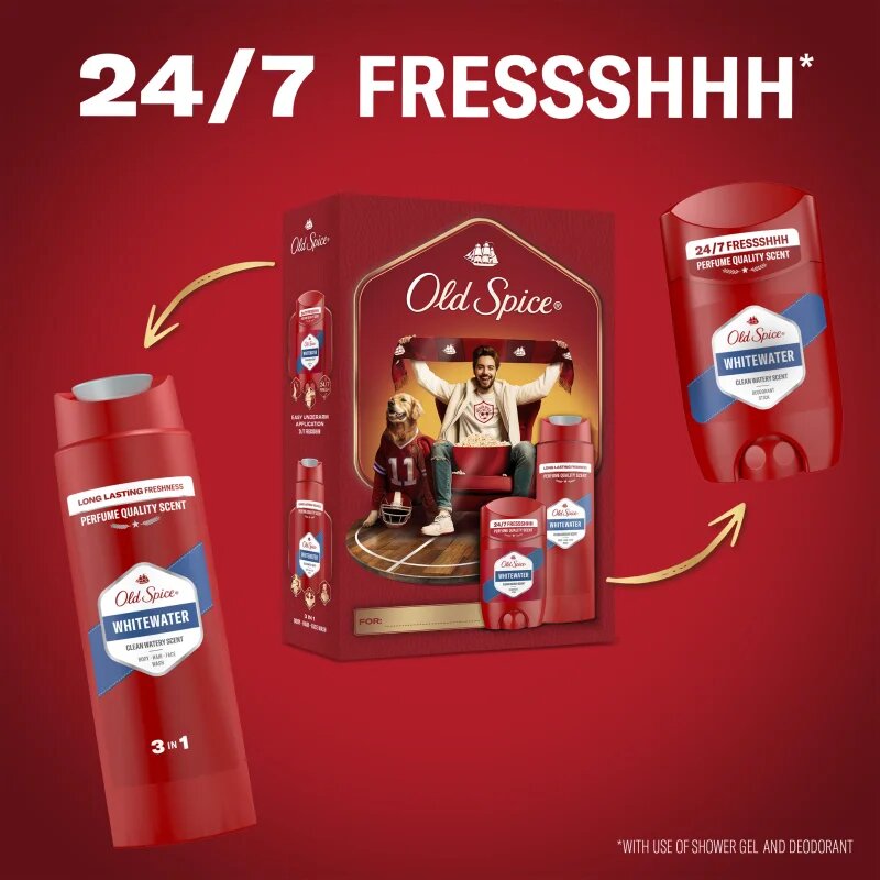 Old Spice Whitewater Sports Fan set cadou