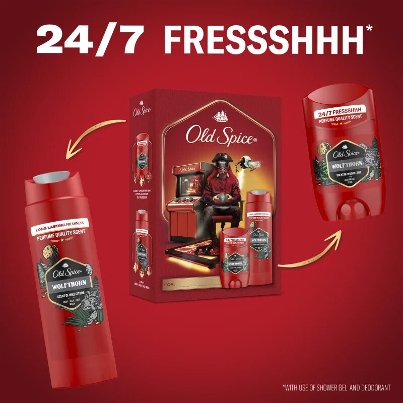 Old Spice Wolfthorn Gamer set cadou pentru barbati