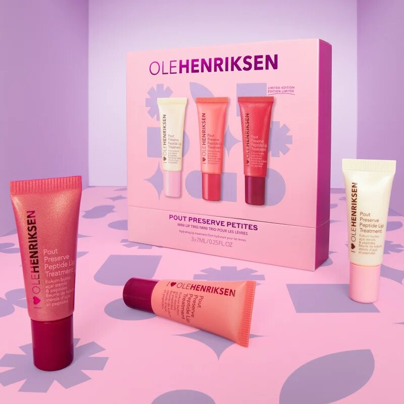 OLEHENRIKSEN Pout Preserve Mini Hydrating Peptide Lip Trio set cadou de buze