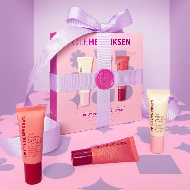 OLEHENRIKSEN Pout Preserve Mini Hydrating Peptide Lip Trio set cadou de buze
