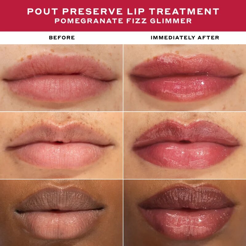OLEHENRIKSEN Pout Preserve Peptide Lip Treatment lip gloss hidratant culoare Pomegranate Fizz Glimmer 12 ml
