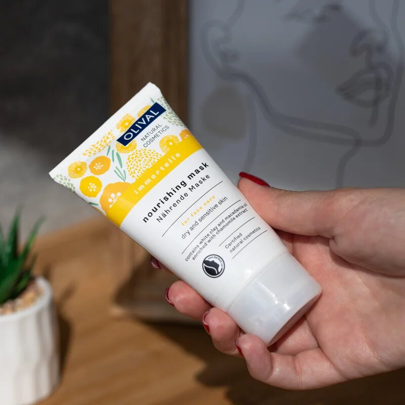 Olival Immortelle Nourishing Mask masca hranitoare pentru ten uscat și sensibil 75 ml