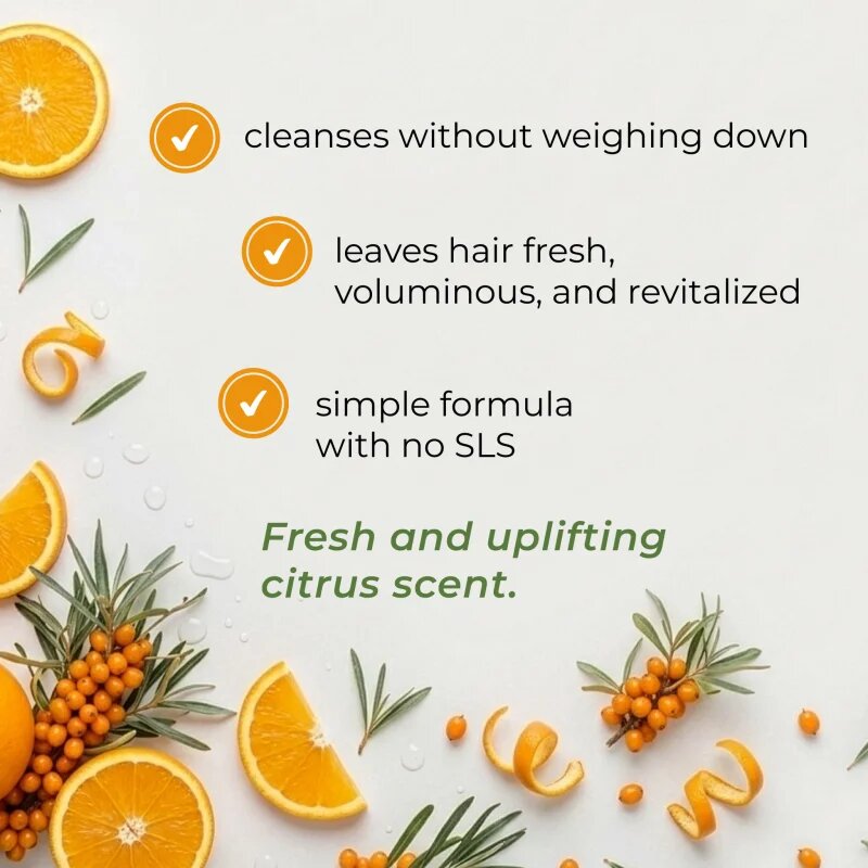 Olival Micellar Sea Buckthorn and Orange șampon micelar pentru volum și strălucire 250 ml