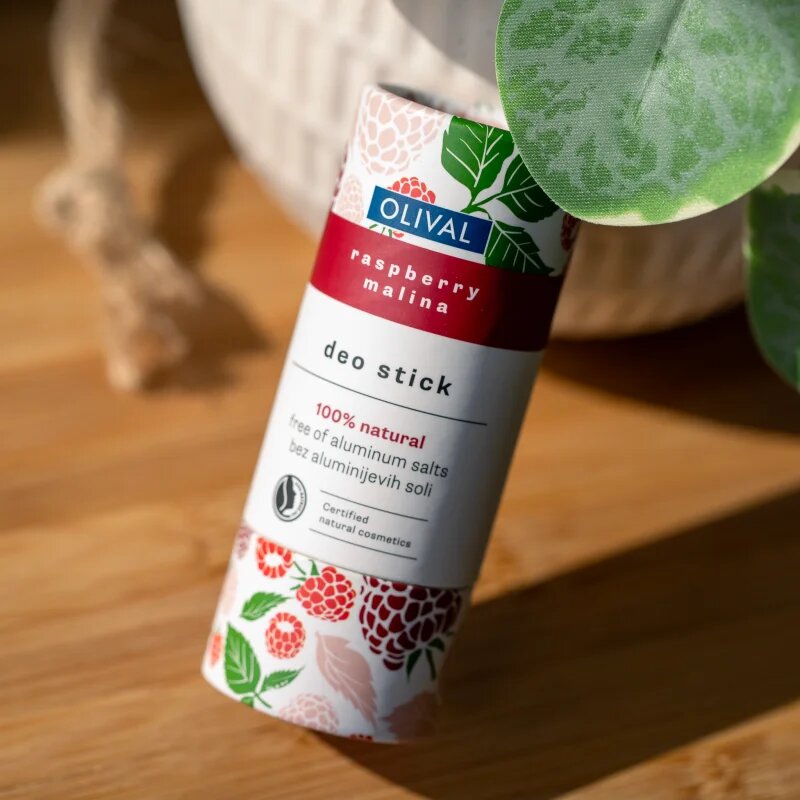Olival Natural Raspberry deodorant fără conținut săruri de aluminiu 40 g