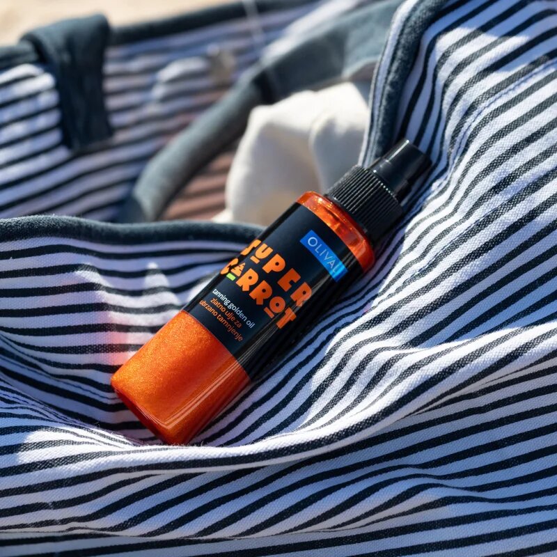 Olival SUPER Carrot Golden Oil ulei cu sclipici accelerator de bronzare 100 ml