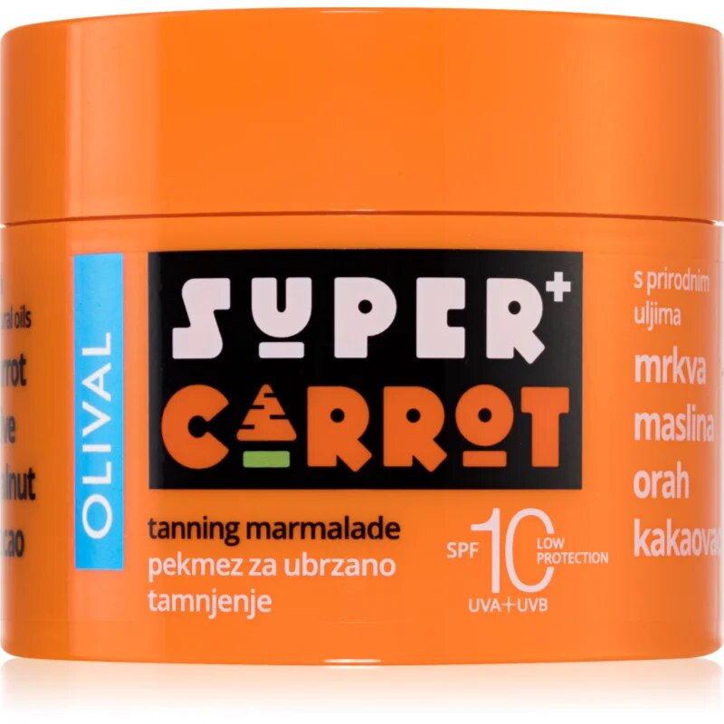 Olival SUPER Carrot Tanning Jam agent pentru accelerarea și prelungirea bronzării SPF 10 100 ml