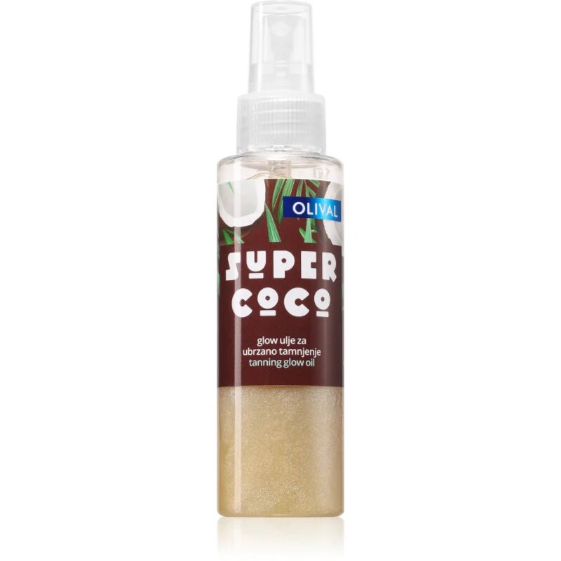 Olival SUPER Coco ulei pentru plaja cu particule stralucitoare 100 ml