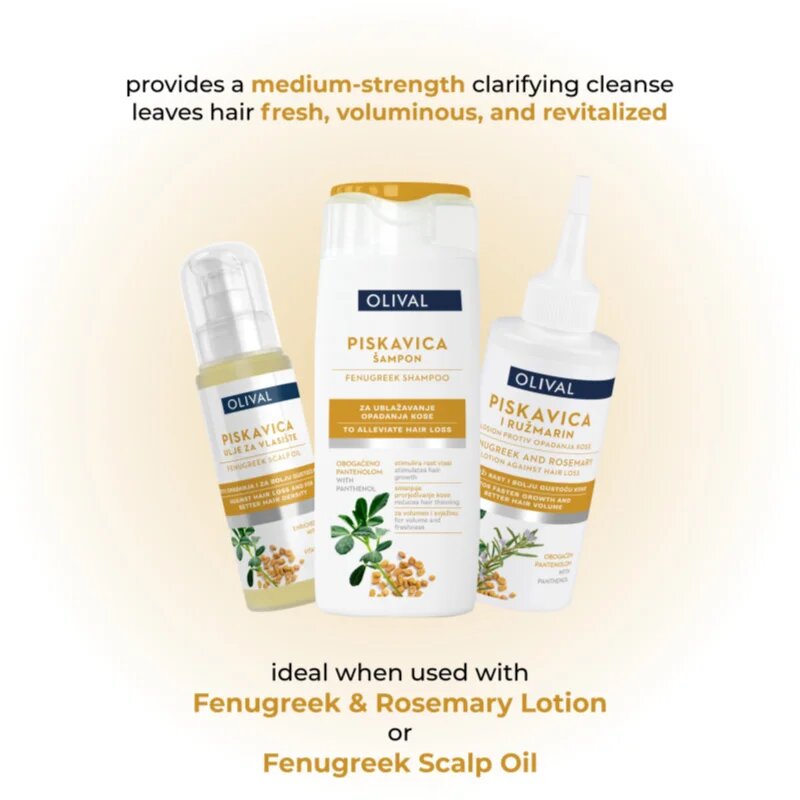 Olival Treatment Fenugreek șampon impotriva caderii parului 250 ml