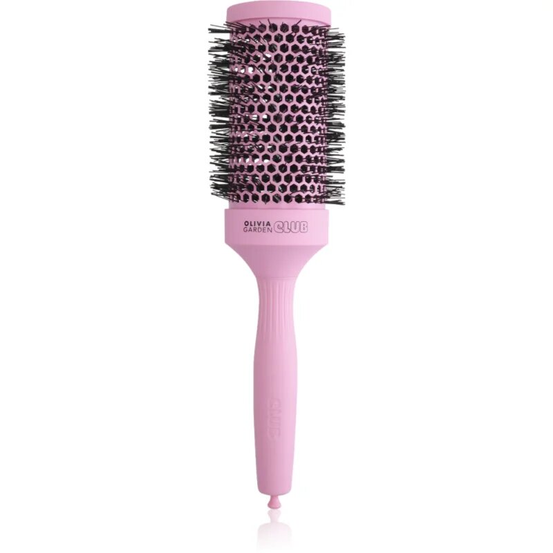 Olivia Garden Club The Glow Blowout Ceramic Round Brush Pink perie rotundă pentru păr 1 buc