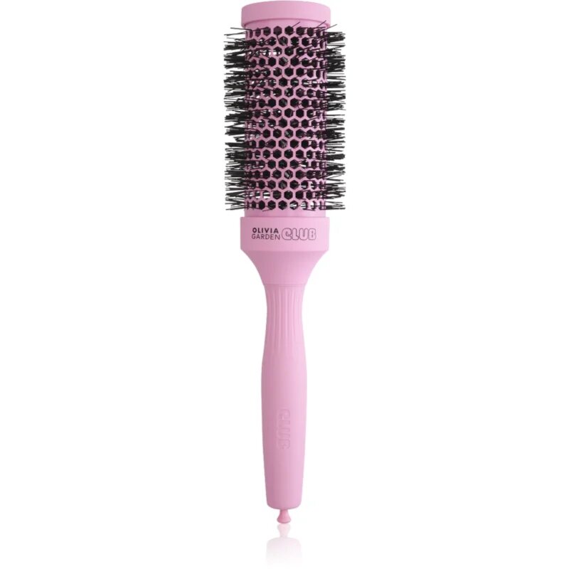 Olivia Garden Club The Glow Blowout Ceramic Round Brush Pink perie rotundă pentru păr M 1 buc