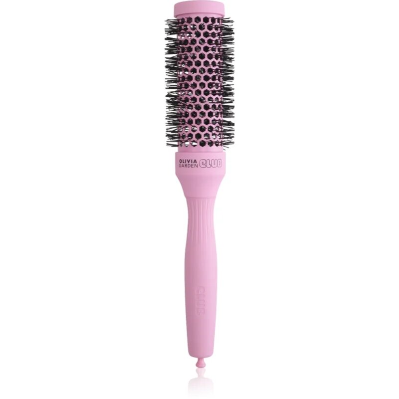 Olivia Garden Club The Glow Blowout Ceramic Round Brush Pink perie rotundă pentru păr S 1 buc
