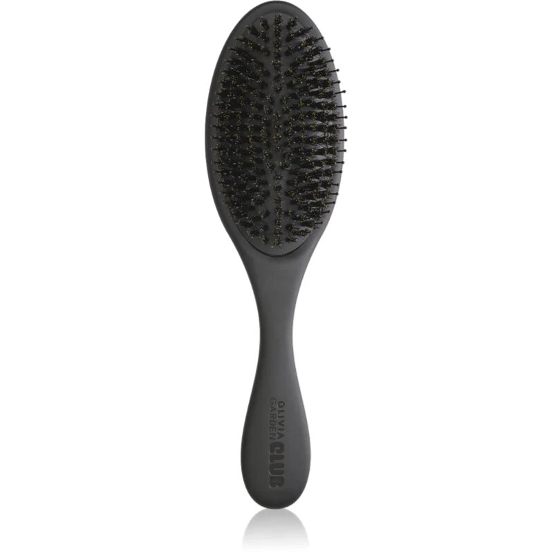 Olivia Garden Club The Reset Detangling&Shine Hairbrush perie de tip paletă cu sac Black 1 buc