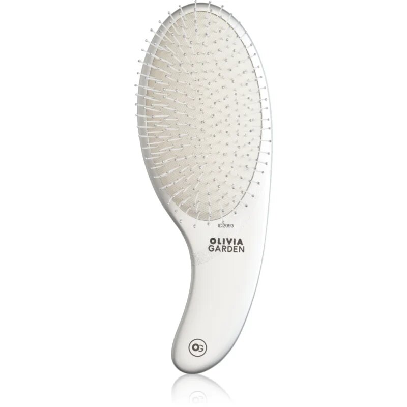 Olivia Garden Expert CURVE Nylon Silver perie de par 1 buc