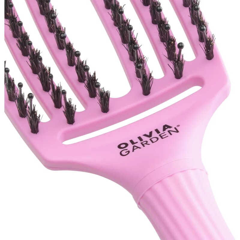 Olivia Garden Fingerbrush ThinkPink Boar & Nylon Pink Tokyo perie de par 1 buc