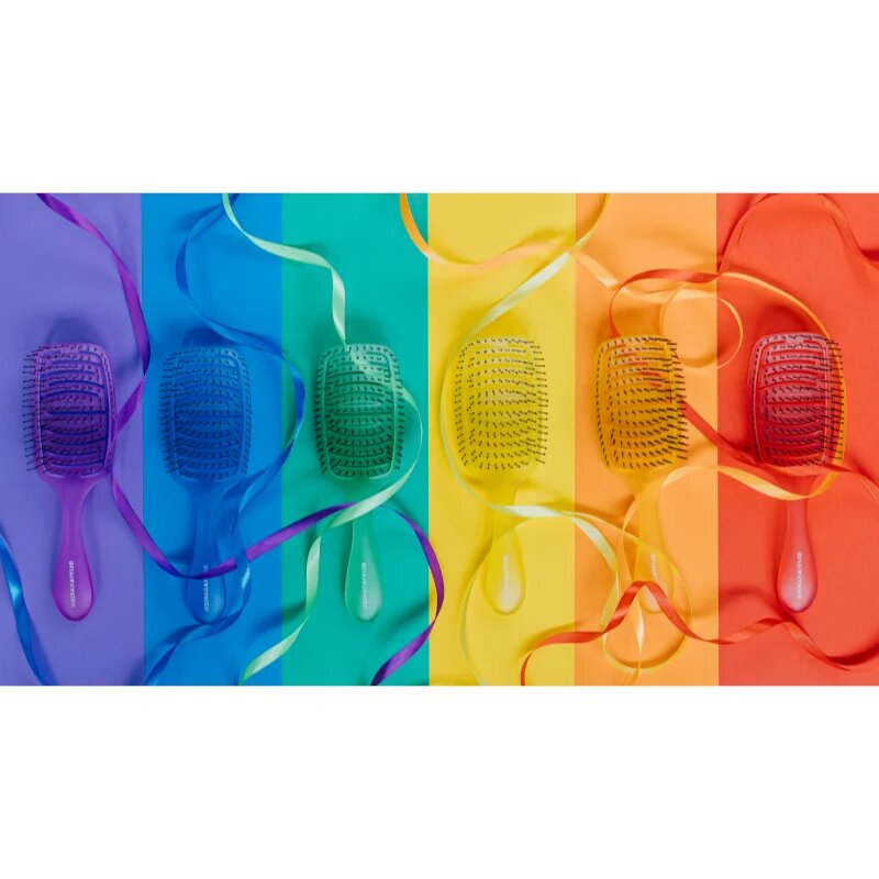 Olivia Garden iDetangle Pride perie de tip paletă Orange 1 buc