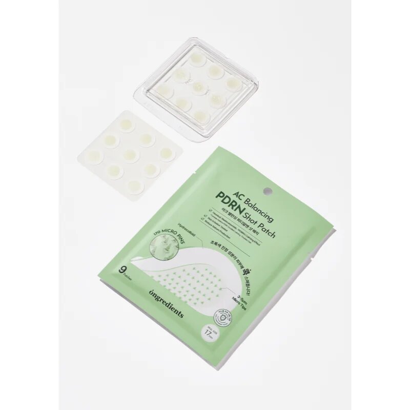 Ongredients AC Balancing PDRN Shot Patch plasturi pentru piele problematică cu efect calmant 9 buc