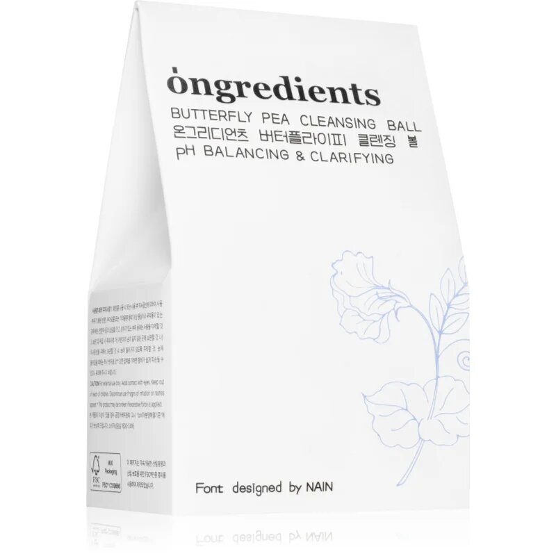 Ongredients Butterfly Pea Cleansing Ball sapun pentru curatarea fetei cu efect antioxidant 110 g