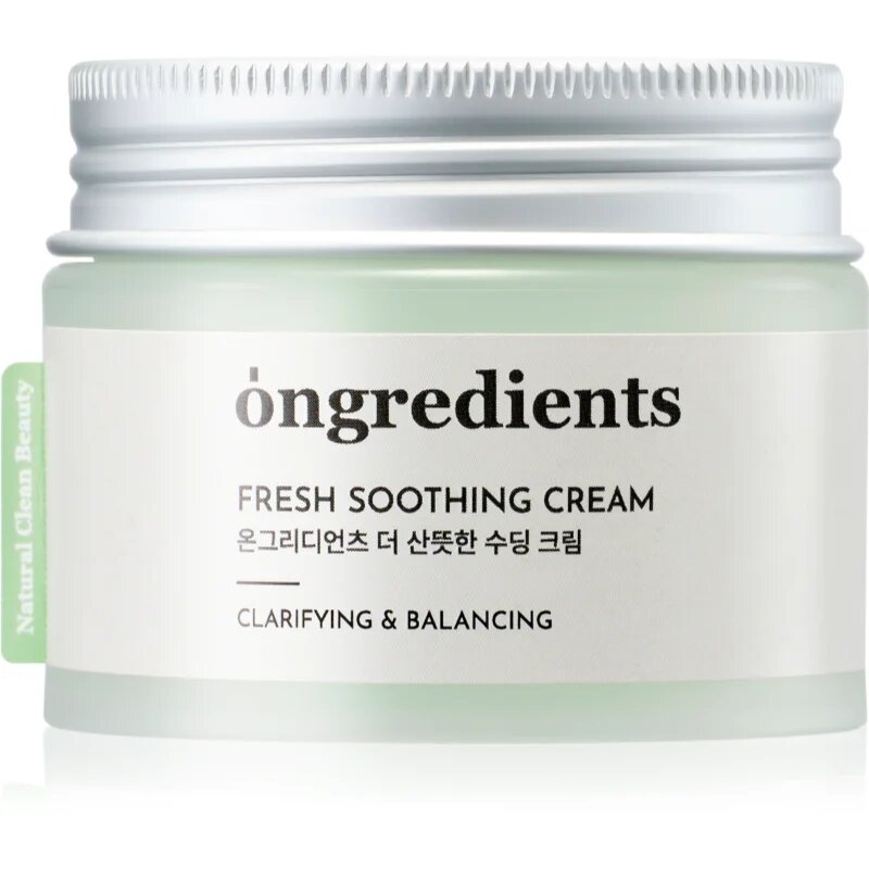 Ongredients Fresh Soothing Cream crema gel hidratanta cu textura usoara 50 ml