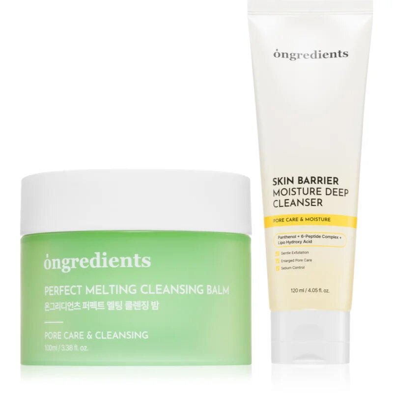Ongredients Perfect Melting + Skin Barrier set pentru un ten curat și sănătos