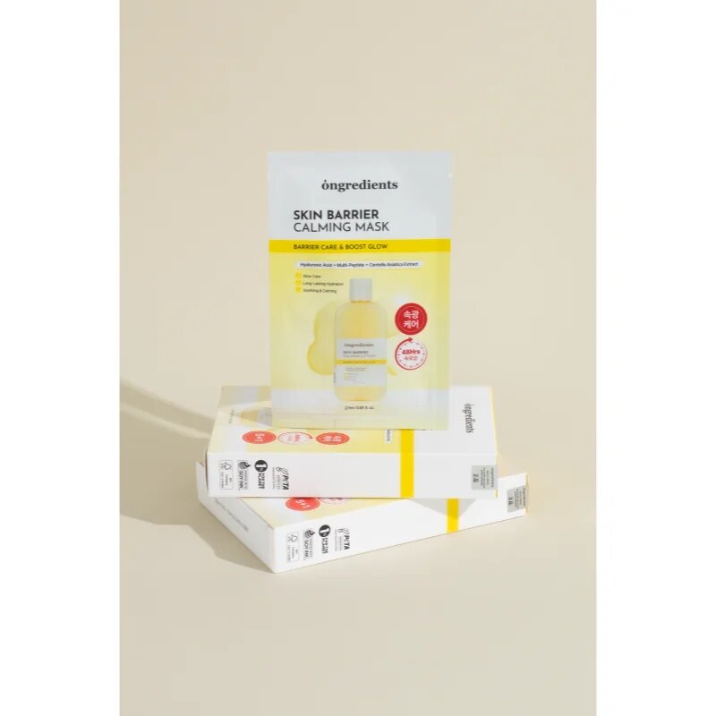 Ongredients Skin Barrier Calming Mask mască textilă calmantă pentru fortificarea barierei cutanate 1 buc