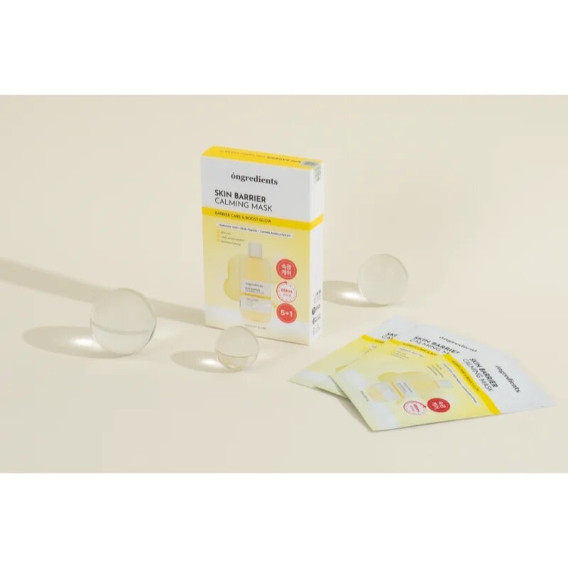 Ongredients Skin Barrier Calming Mask mască textilă calmantă pentru fortificarea barierei cutanate 1 buc