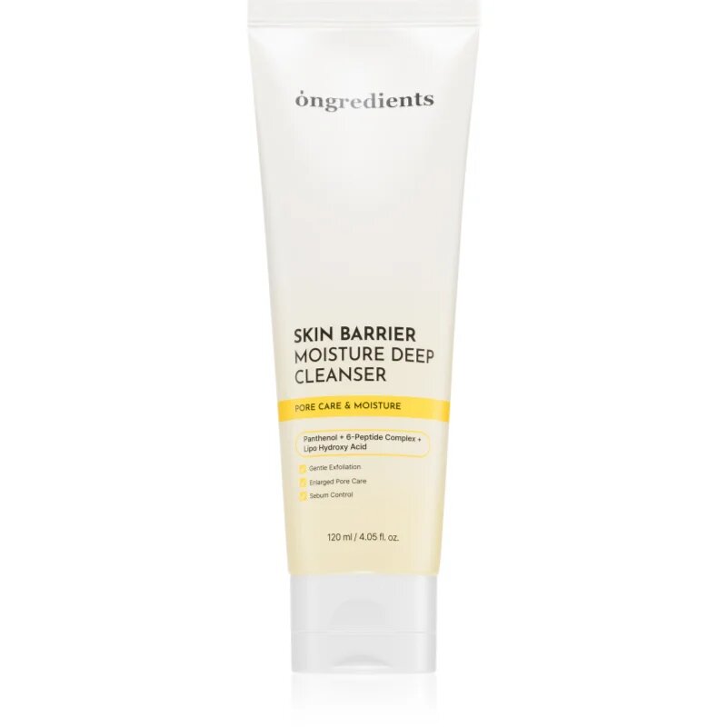 Ongredients Skin Barrier Moisture Deep Cleanser gel de curățare blând pentru fortificarea barierei cutanate 120 ml