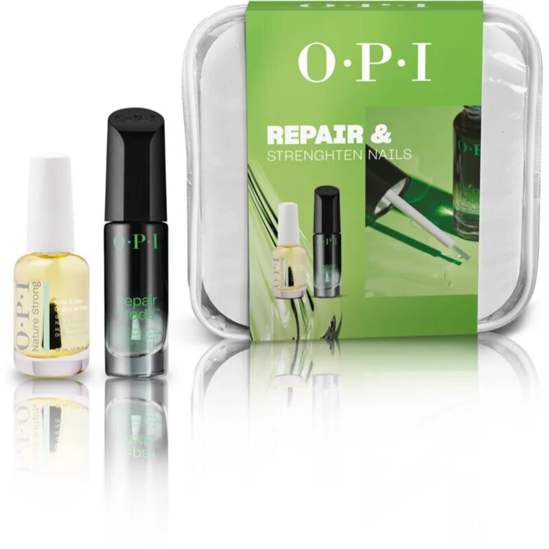 OPI Repair & Strenghten Nails Set set cadou pentru unghii și cuticule