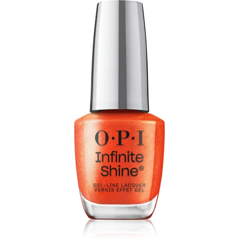 OPI The new cons Infinity Shine lac de unghii culoare Shock Em Orange 15 ml