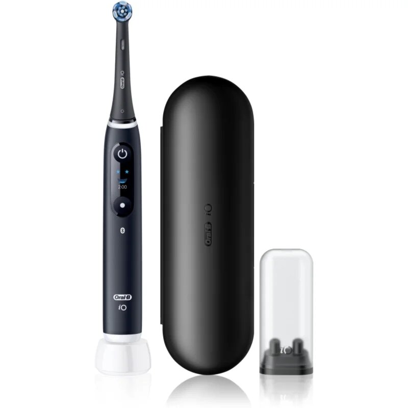Oral-B iO6 periuta de dinti electrica cu sac Black Onyx 1 buc