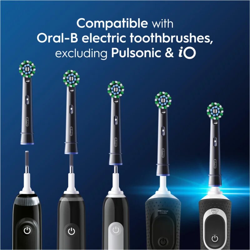 Oral-B PRO Cross Action capete de schimb pentru periuta de dinti Black 4 buc