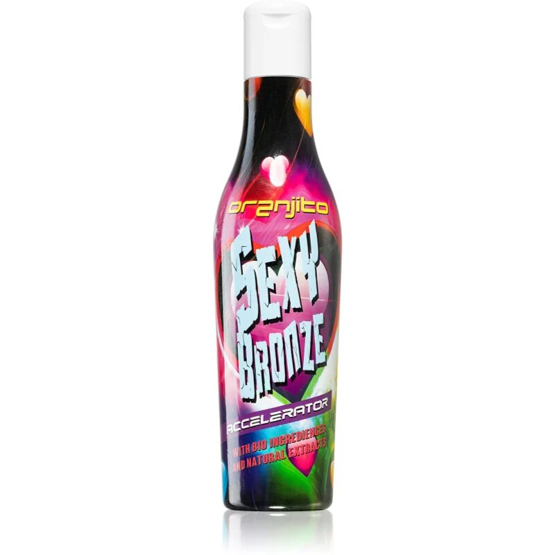 Oranjito Sexy Bronze Accelerator loțiune pentru bronzat la solar cu componente bio și accelerator de bronzare unisex 200 ml