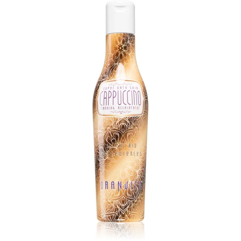 Oranjito Super Dark Skin Cappuccino loțiune pentru bronzat la solar cu componente bio și accelerator de bronzare 200 ml