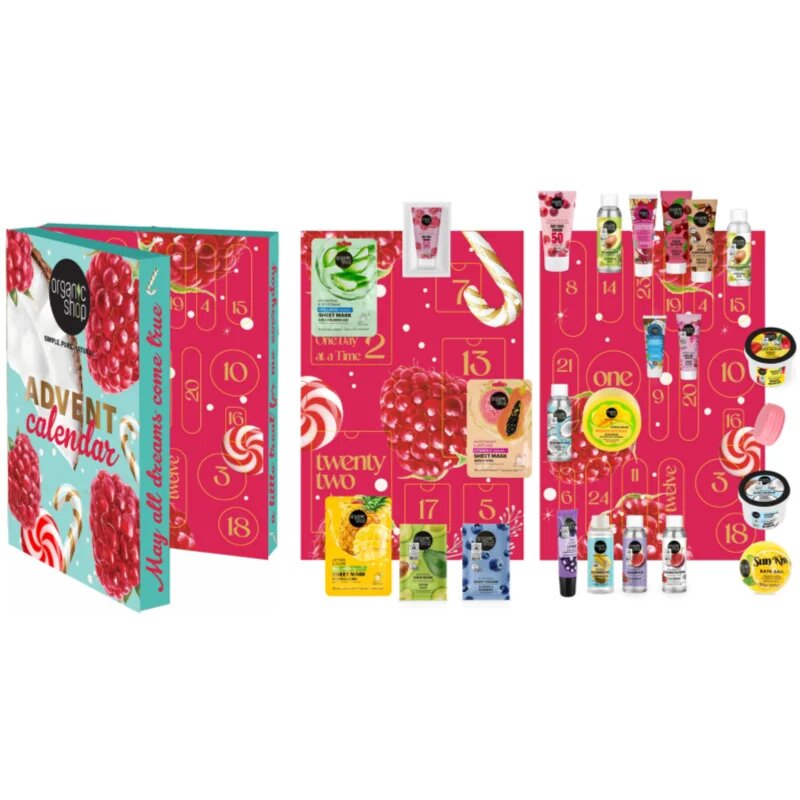 Organic Shop Natural Beauty 24-Day Wellness Advent Calendar Calendar de Crăciun