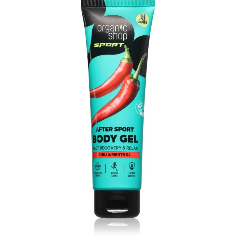 Organic Shop Sport Chili & Menthol gel de corp pentru mușchi obosiți 75 ml