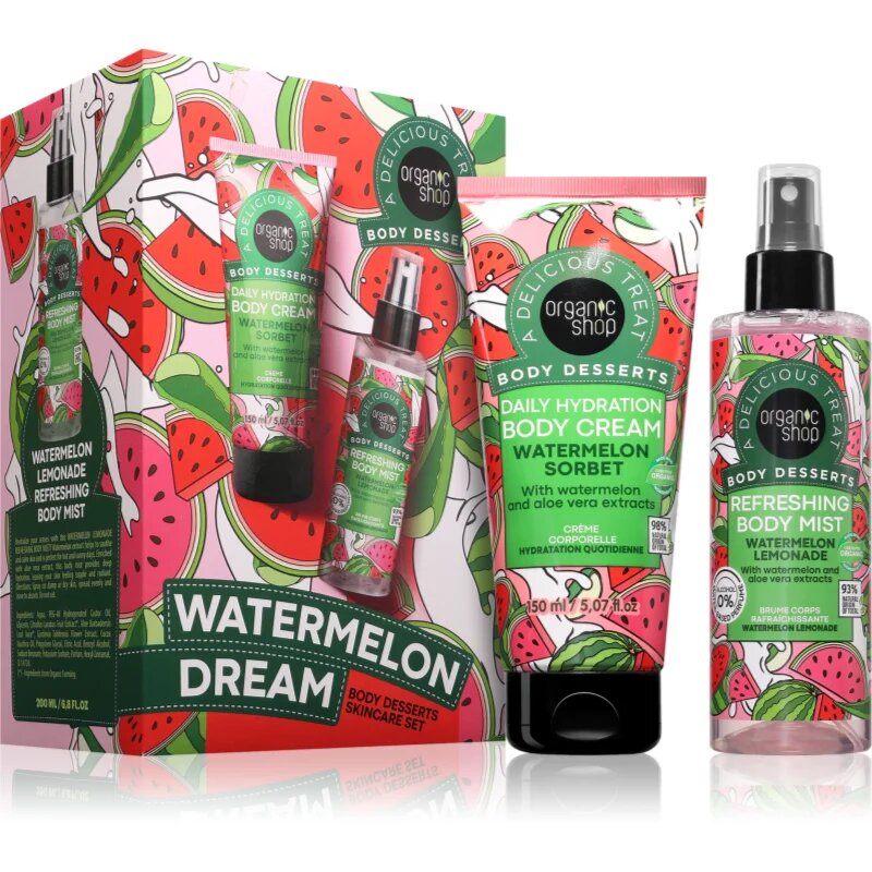 Organic Shop Watermelon Dream Body Desserts Skincare Set set cadou pentru corp